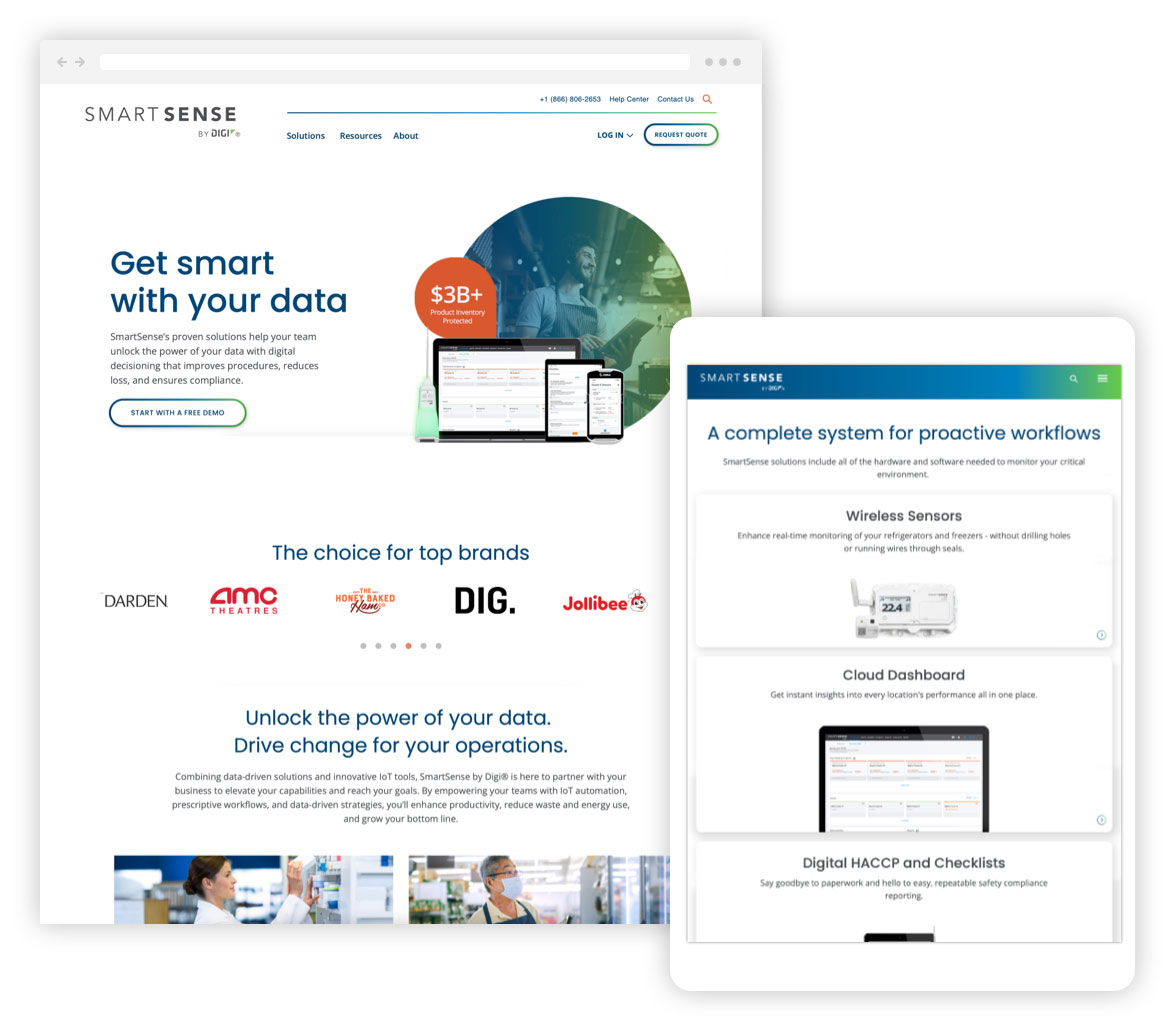 SmartSense by Digi Website Redesign
